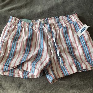 NWT old navy linen shorts medium